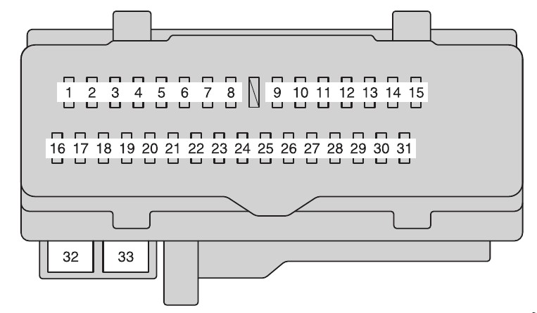 2010 Toyota Camry 2.5-L-4-Cylinder-(2ar-Fe)-Engine fuse box diagram