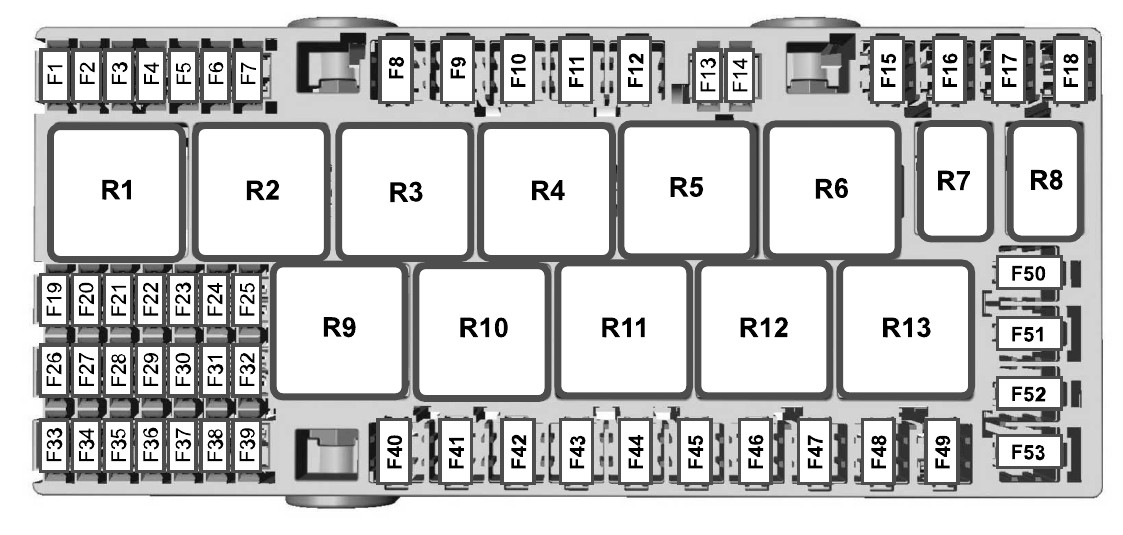 2018 5lecoboost™/3.7l Ford Transit 350 fuse box diagram StartMyCar