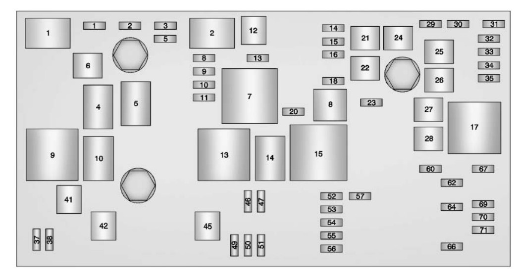 2013 Cadillac XTS fuse box diagram StartMyCar