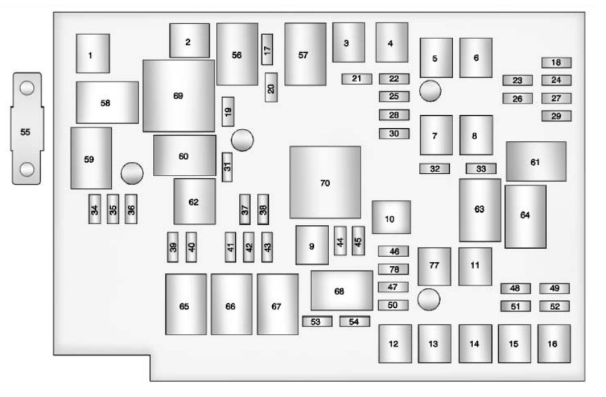2013 GMC Terrain fuse box diagram StartMyCar