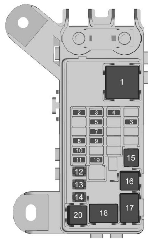 2018 Esv Cadillac Escalade fuse box diagram StartMyCar