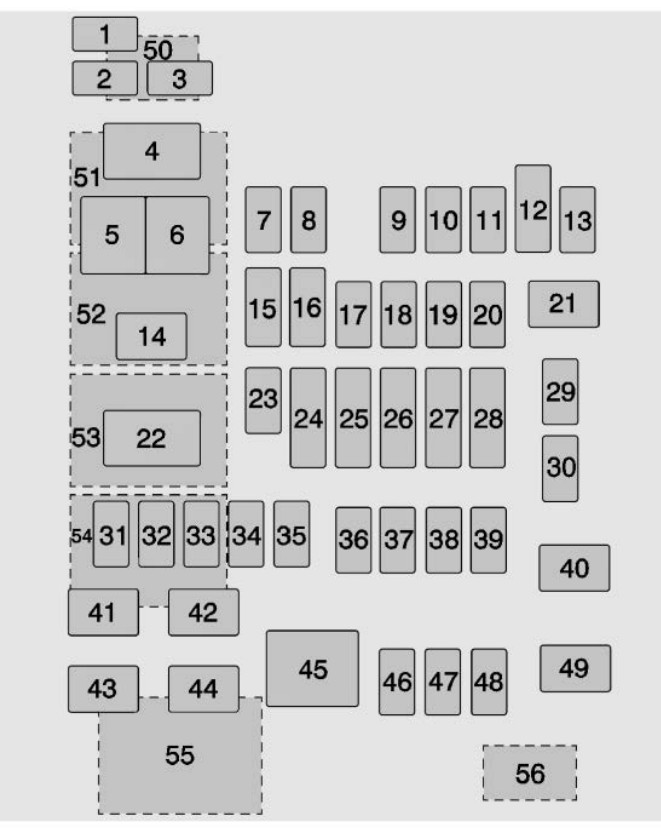 2018 Esv Cadillac Escalade fuse box diagram StartMyCar