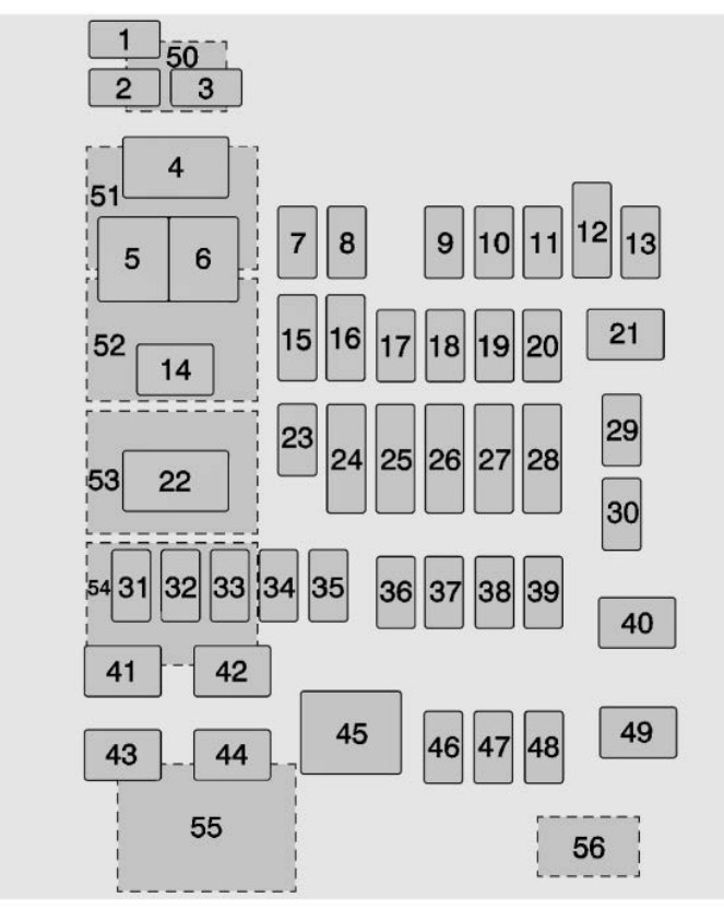 2020 Esv Cadillac Escalade fuse box diagram StartMyCar
