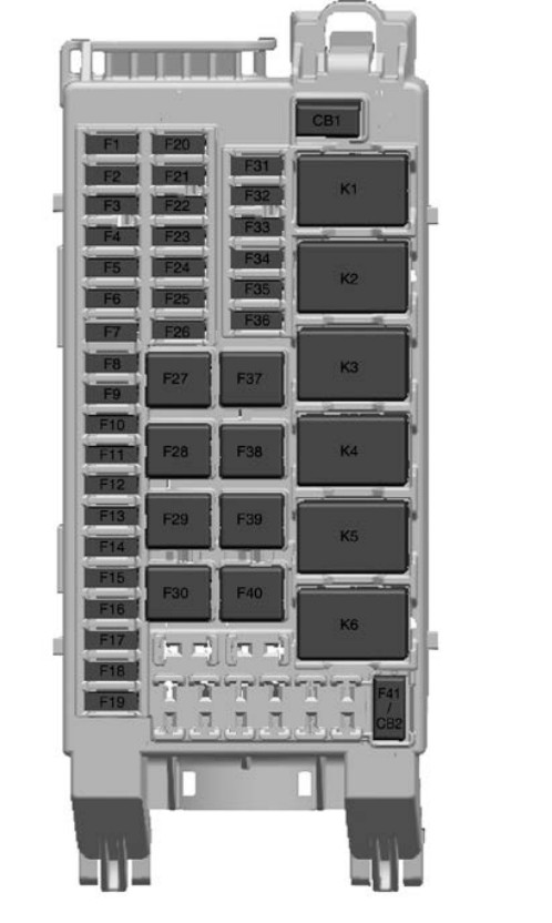 2023 Chevrolet Trailblazer fuse box diagram - StartMyCar